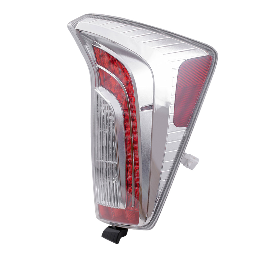 Brock Replacement Passengers Taillight Tail Lamp Lens Compatible with 12-15 Prius 81551-47190 TO2801189