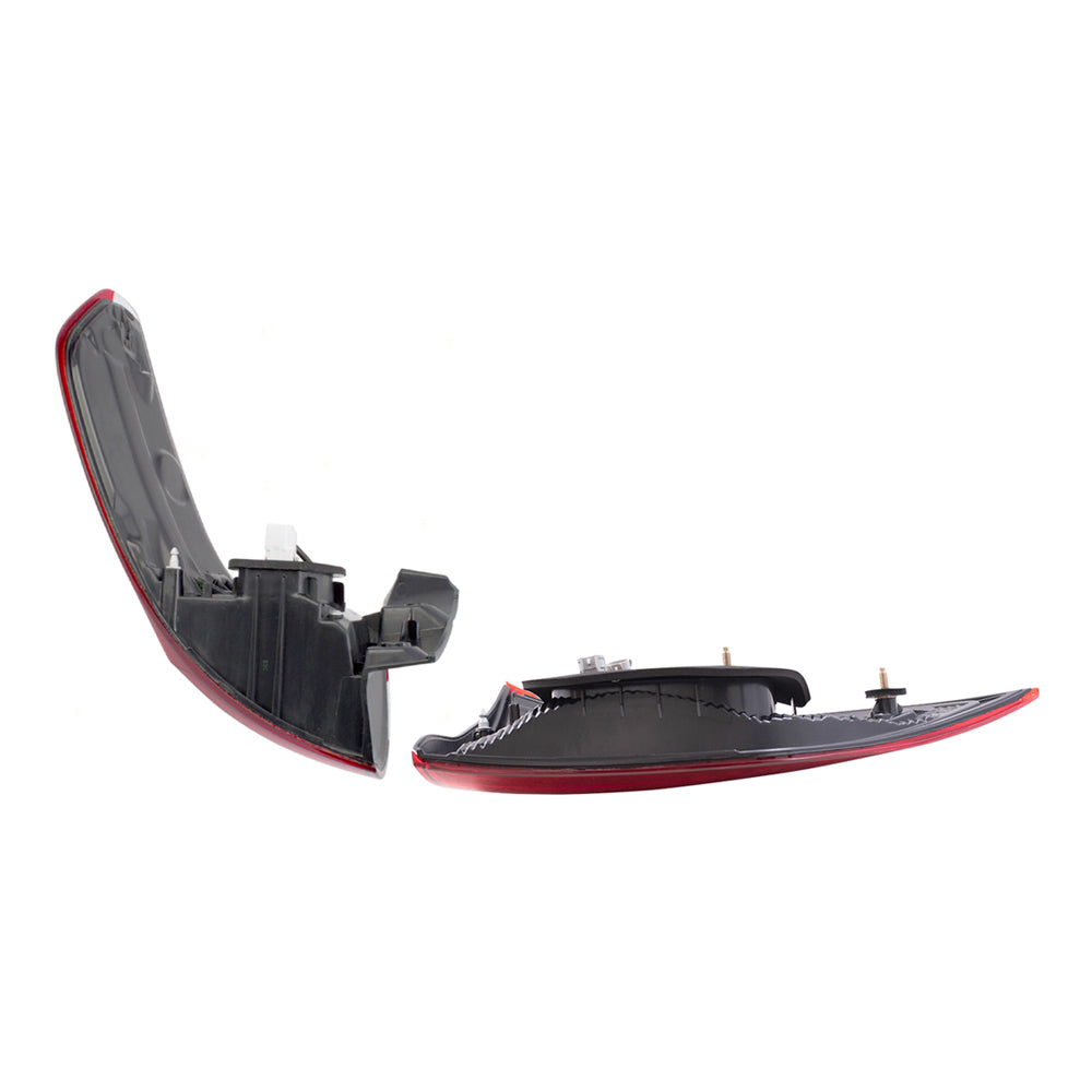 Brock Aftermarket Replacement Part Passenger Side Tail Light Assemblies Quarter and Liftgate Mounted Compatible with 2015-2019 Toyota Sienna EXCEPT SE