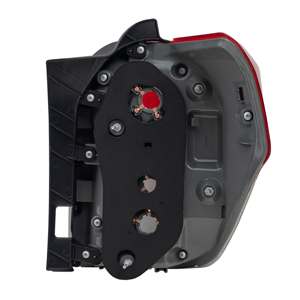 Brock Replacement Driver Tail Light with Smoked Bezel Compatible with 10-13 4Runner