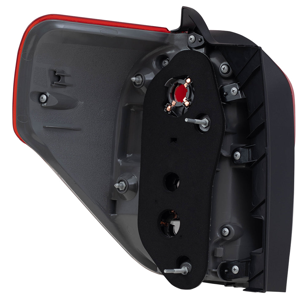 Brock Replacement Passenger Tail Light with Smoked Bezel Compatible with 10-13 4Runner