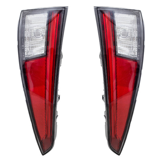 Pair Tail Lights fit 2016 2017 2018 Toyota Prius Bumper Mounted Taillamps Set