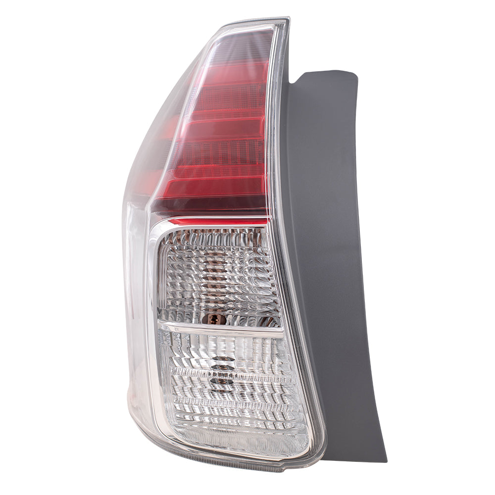 Brock Aftermarket Replacement Driver Left Combination Tail Light Assembly Compatible With 2015-2017 Toyota Prius v
