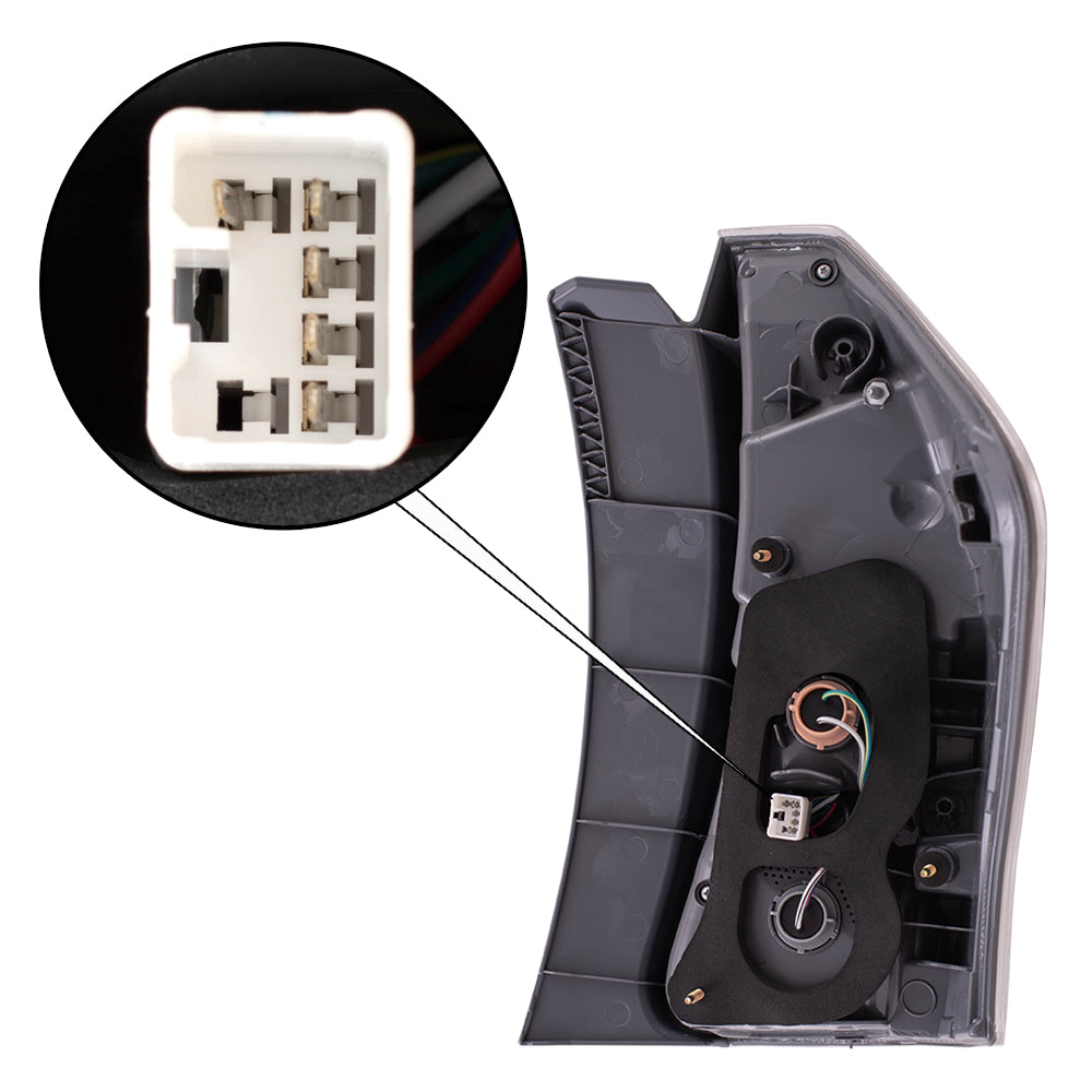 Brock Aftermarket Replacement Driver Left Combination Tail Light Assembly Compatible With 2015-2017 Toyota Prius v