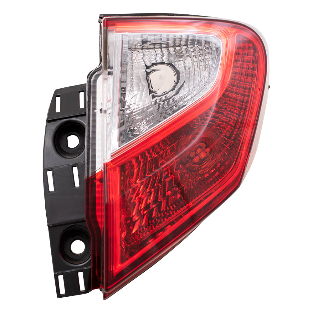 Brock Replacement Driver and Passenger Set Tail Lights Quarter Panel Body Mounted Lens Compatible with 2018-2019 C-HR