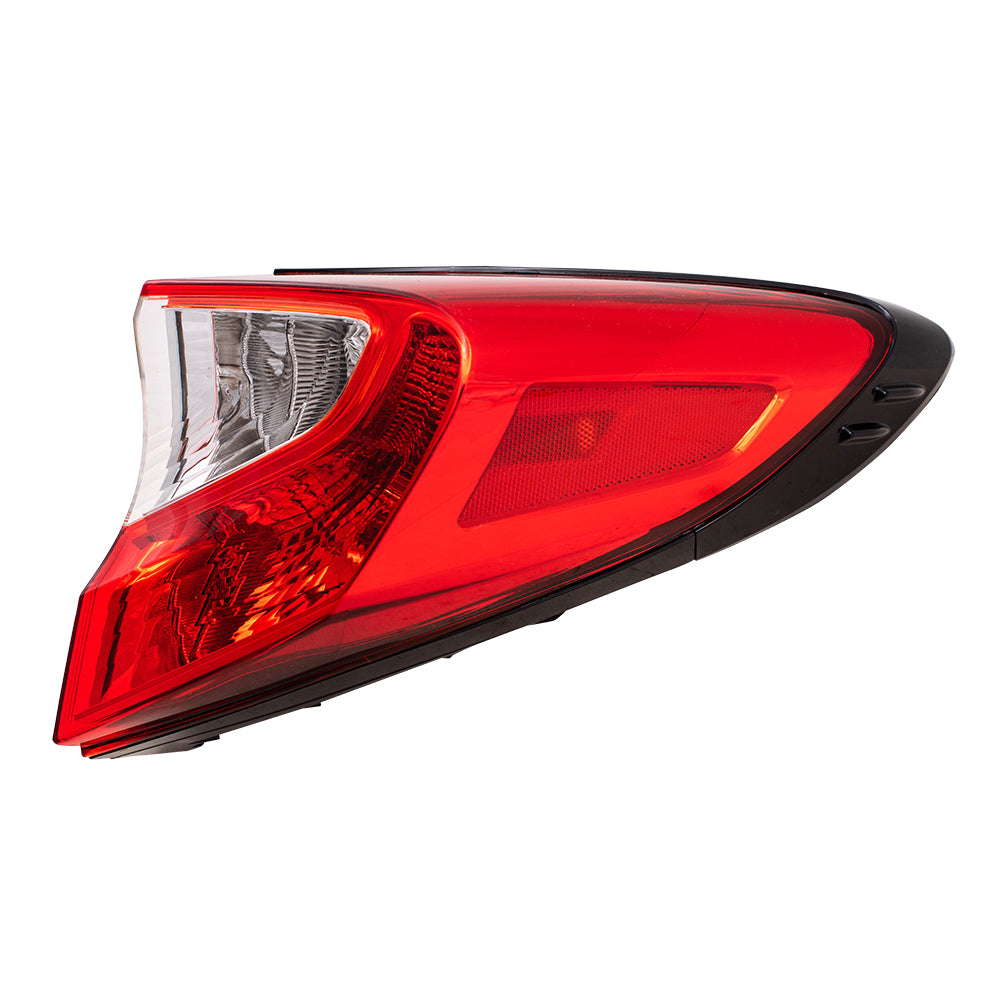 Brock Replacement Driver and Passenger Set Tail Lights Quarter Panel Body Mounted Lens Compatible with 2018-2019 C-HR