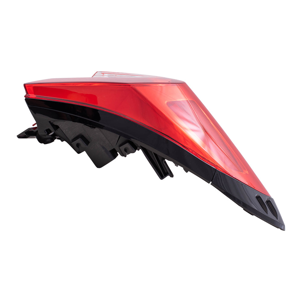 Brock Replacement Driver and Passenger Set Tail Lights Quarter Panel Body Mounted Lens Compatible with 2018-2019 C-HR