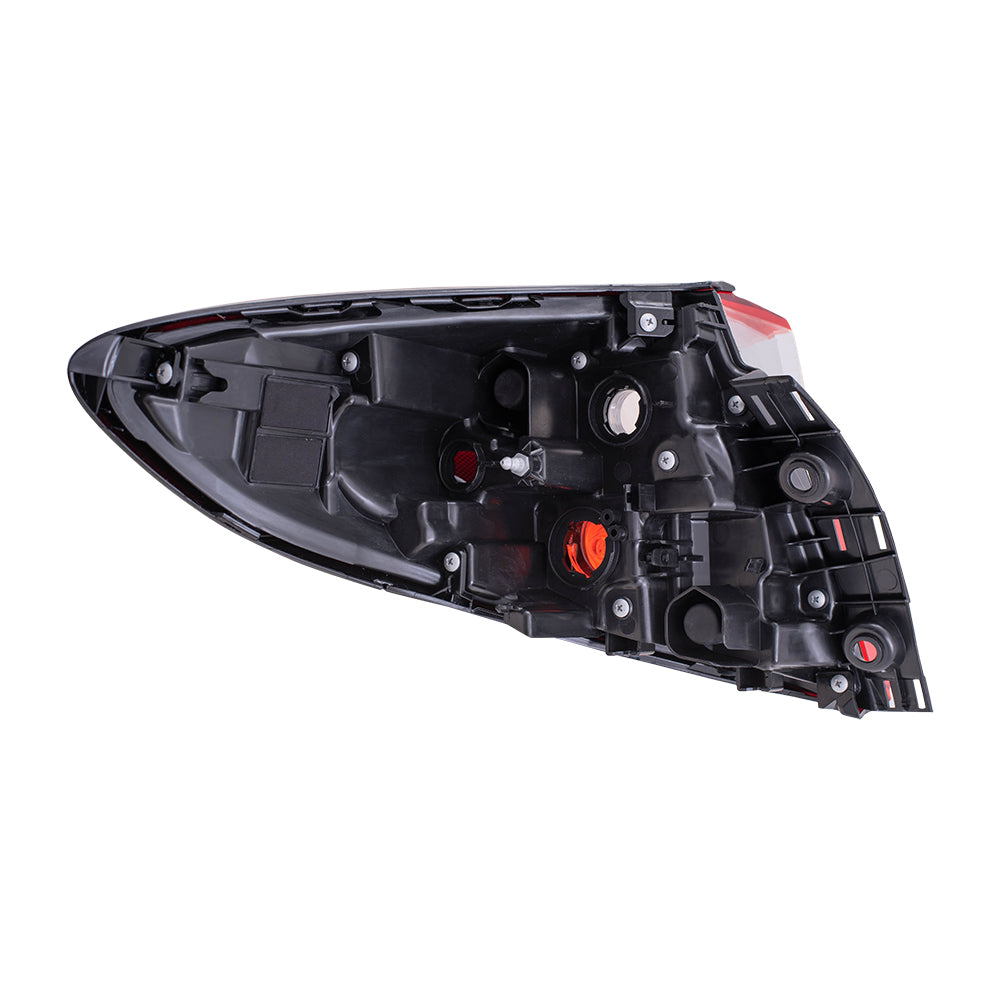 Brock Replacement Driver and Passenger Set Tail Lights Quarter Panel Body Mounted Lens Compatible with 2018-2019 C-HR