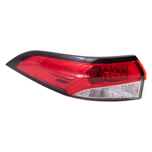 Brock Replacement Drivers Tail Light Assembly Red and Clear Lens Quarter Mounted Compatible with 2020-2022 Corolla Sedan Built in Japan