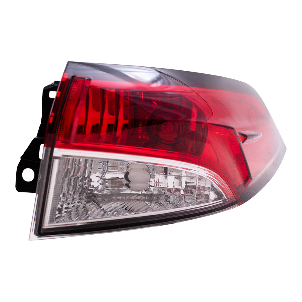 Brock Replacement Drivers and Passengers Tail Light Assemblies Red and Clear Lens Quarter Mounted Compatible with 2020-2022 Corolla Sedan Built in Japan