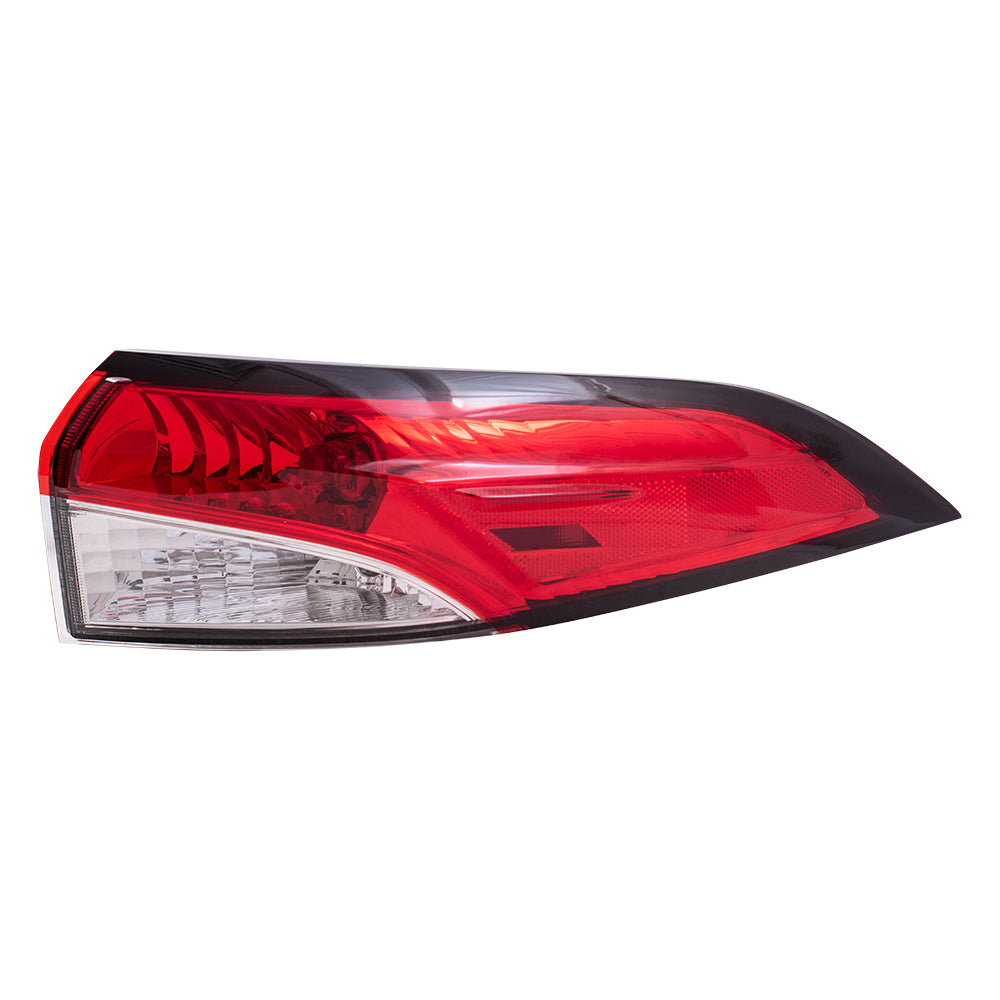 Brock Replacement Drivers and Passengers Tail Light Assemblies Red and Clear Lens Quarter Mounted Compatible with 2020-2022 Corolla Sedan Built in Japan