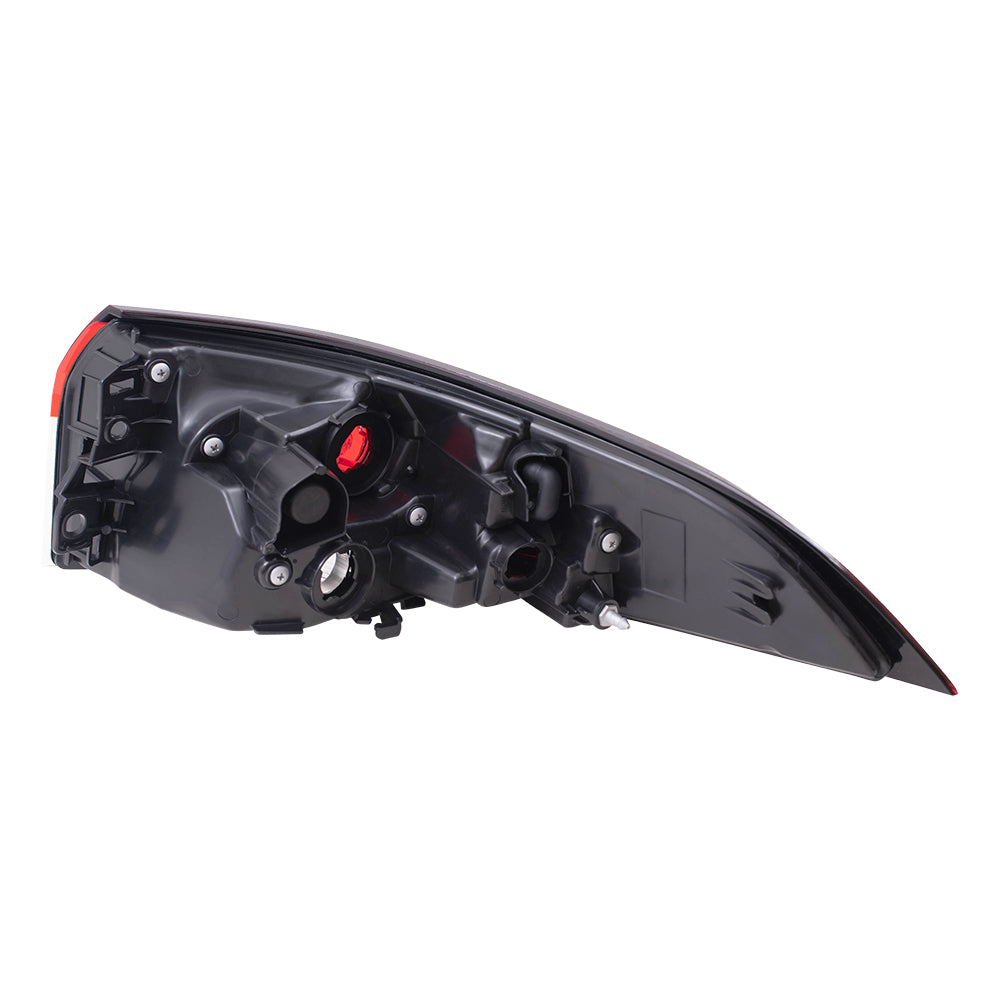 Brock Replacement Drivers Tail Light Assembly Red and Clear Lens Quarter Mounted Compatible with 2020-2022 Corolla Sedan Built in Japan