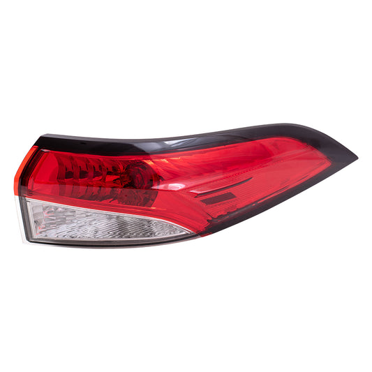 Brock Replacement Passengers Tail Light Assembly Red and Clear Lens Quarter Mounted Compatible with 2020-2022 Corolla Sedan Built in Japan