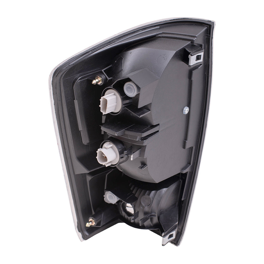 Brock Aftermarket Replacement Driver Left Passenger Right Combination Tail Light Assembly With Black Bezel Set Compatible With 2017-2019 Toyota Tacoma