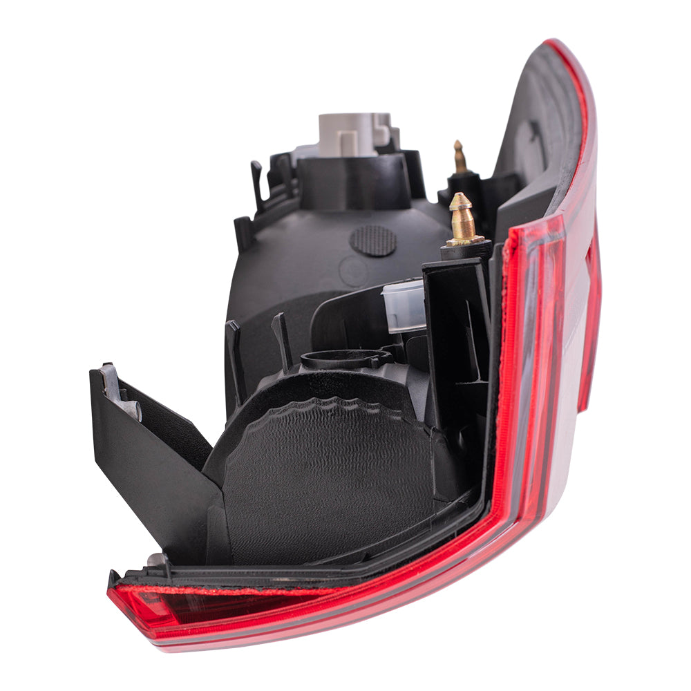 Brock Aftermarket Replacement Driver Left Combination Tail Light Assembly Without Black Bezel Compatible With 2018-2023 Toyota Tacoma SR/SR5