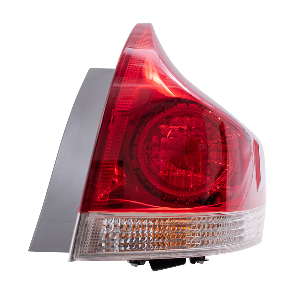 Brock Replacement Driver and Passenger Side Quarter Mounted Tail Light Assemblies Compatible with 13-16 Venza