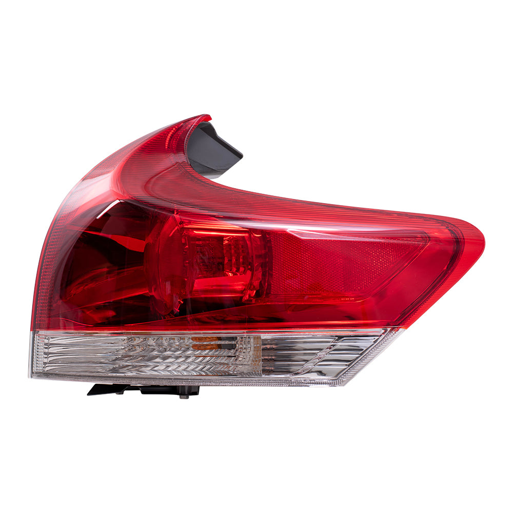Brock Replacement Driver and Passenger Side Quarter Mounted Tail Light Assemblies Compatible with 13-16 Venza