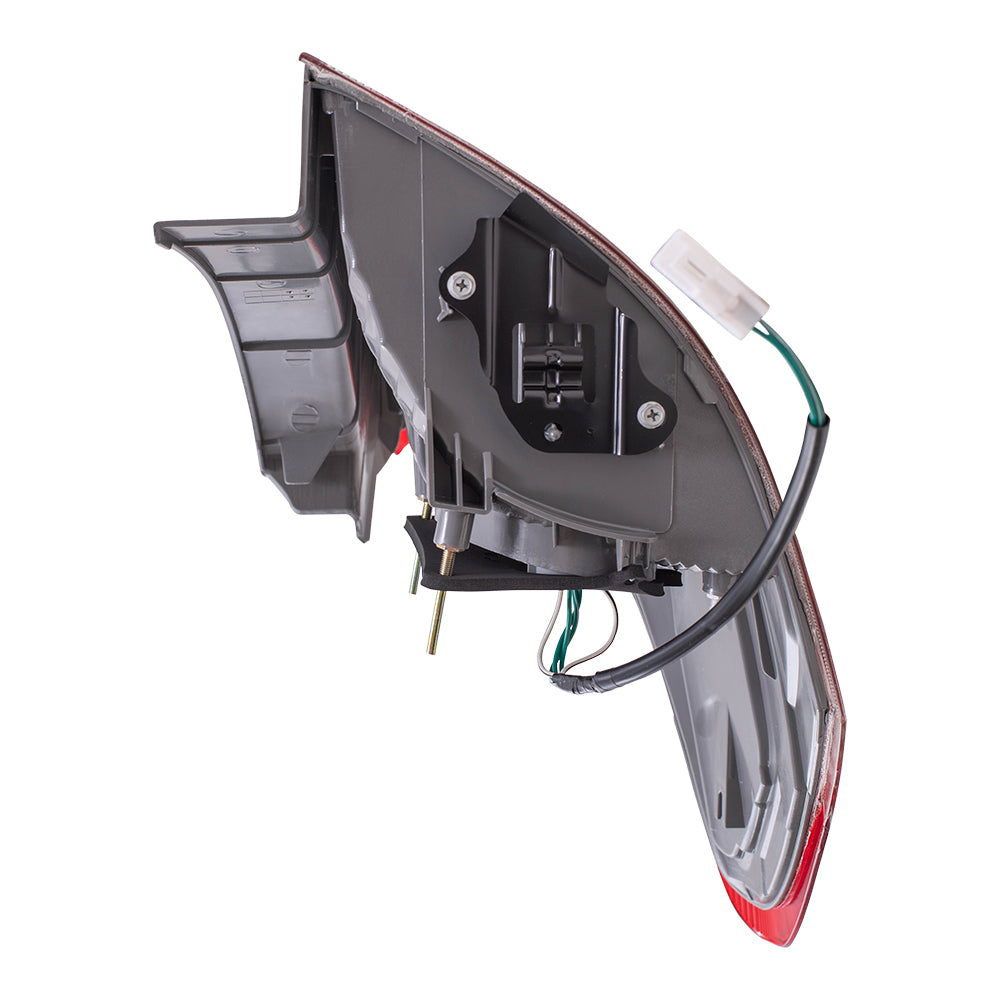 Brock Replacement Driver and Passenger Side Quarter Mounted Tail Light Assemblies Compatible with 13-16 Venza