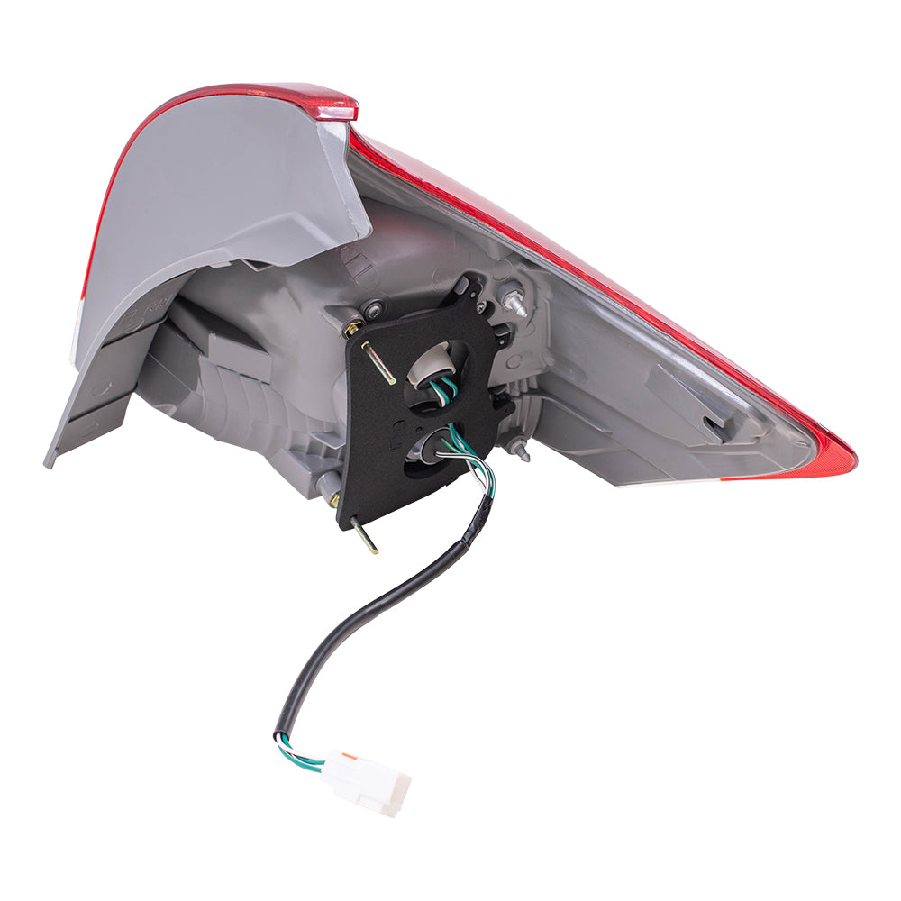 Brock Replacement Driver Side Quarter Mounted Tail Light Assembly Compatible with 13-16 Venza