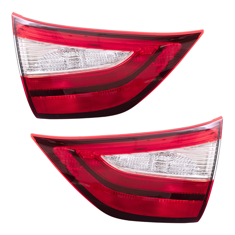 Brock Pair Set Tail Light Assemblies Liftgate Mounted for 2015-2019 Sienna