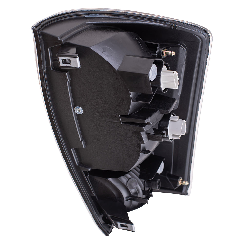 Brock Aftermarket Replacement Driver Left Combination Tail Light Assembly With Black Bezel Compatible With 2020-2023 Toyota Tacoma
