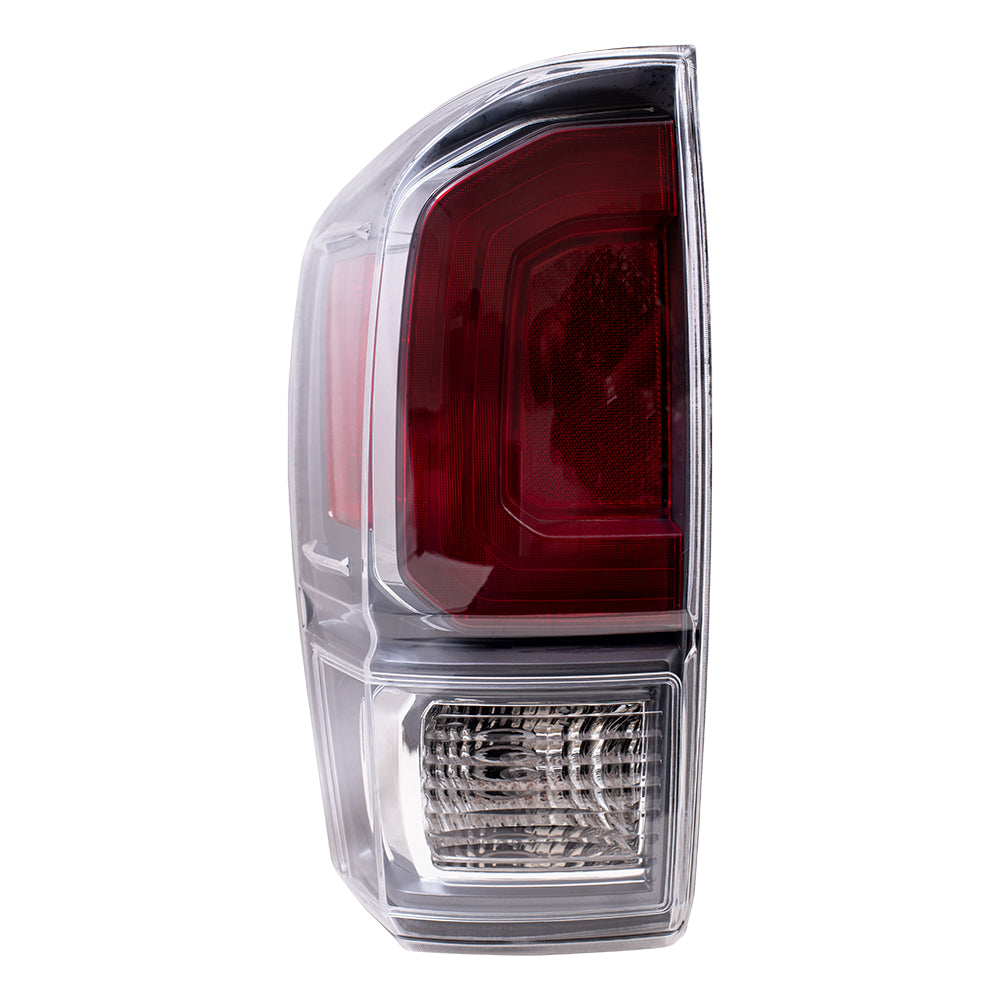 Brock Aftermarket Replacement Driver Left Combination Tail Light Assembly Without Black Bezel Compatible With 2020-2023 Toyota Tacoma TRD