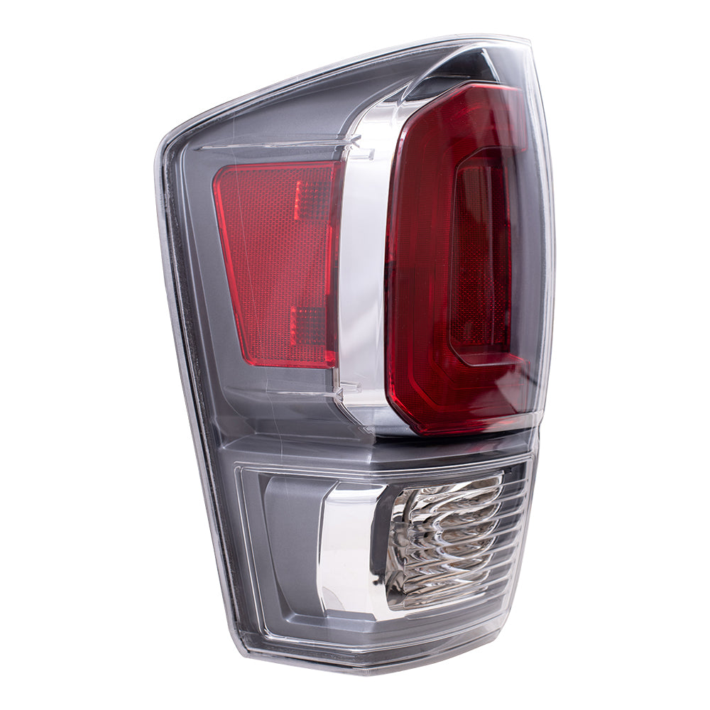 Brock Aftermarket Replacement Driver Left Combination Tail Light Assembly Without Black Bezel Compatible With 2020-2023 Toyota Tacoma TRD