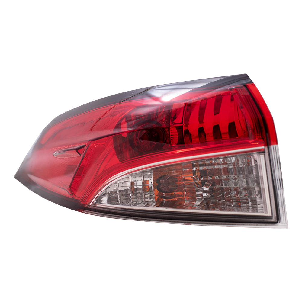 Driver Left Combination Tail Light Assembly Body Mounted Compatible With 2020-2024 Toyota Corolla L/LE/SE Sedan North America Built