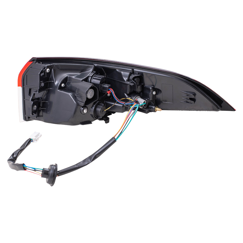 Driver Left Combination Tail Light Assembly Body Mounted Compatible With 2020-2024 Toyota Corolla L/LE/SE Sedan North America Built