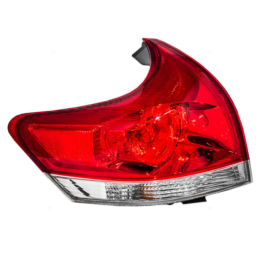 Brock Replacement Drivers Taillight Quarter Panel Mounted Tail Lamp Compatible with 09-12 Venza 815600T010