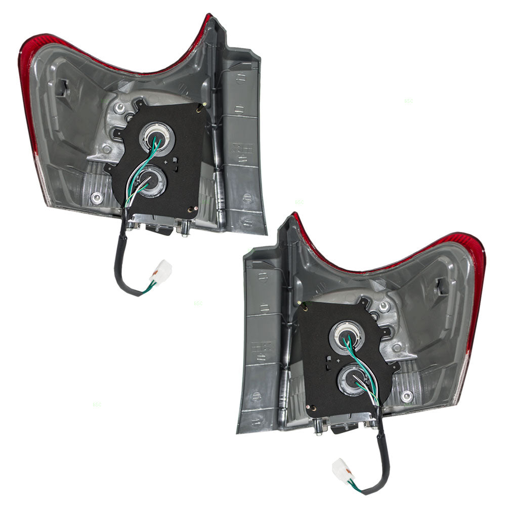 Brock Replacement Driver and Passenger Taillights Quarter Panel Mounted Tail Lamps Compatible with 09-12 Venza 815600T010 815500T010
