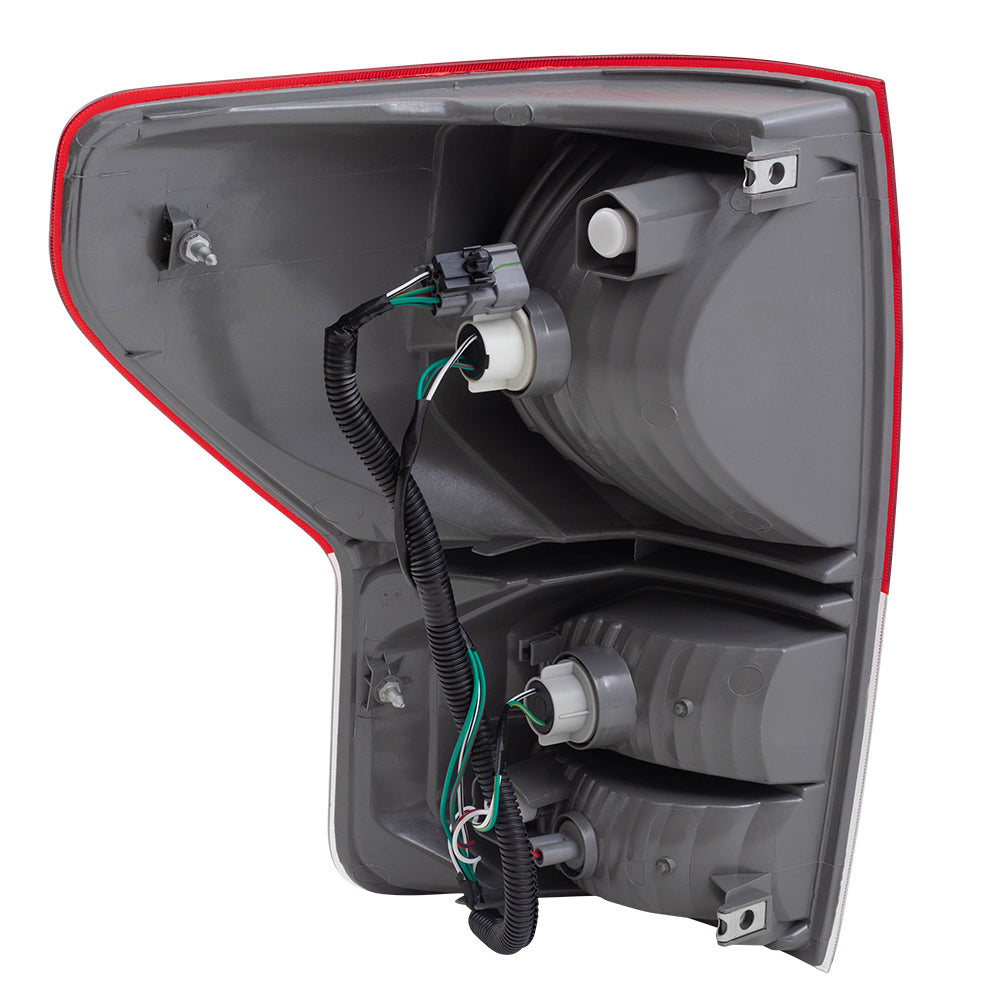 Fits Toyota Tundra 10-13 Truck Set of Taillights Tail Lamps w/ Housing Assembly