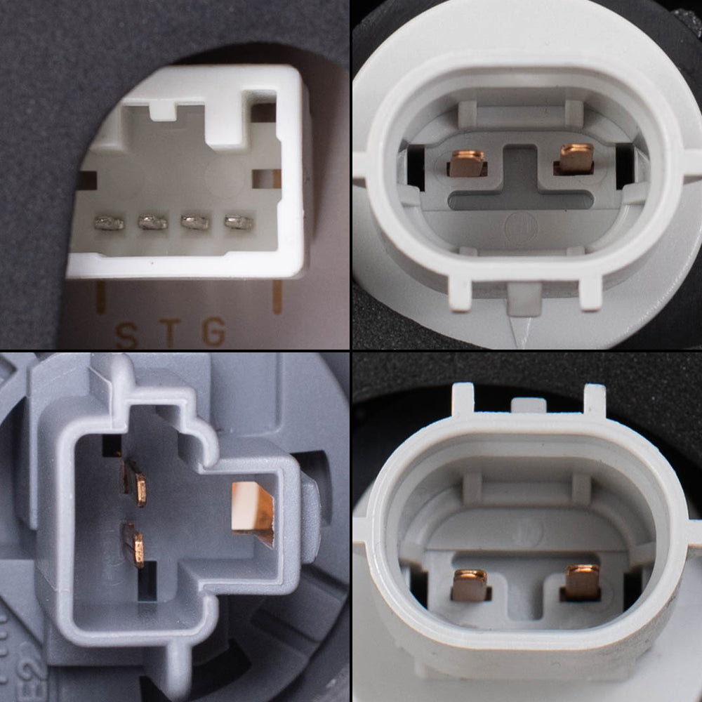 Brock Aftermarket Replacement Part Driver & Passenger Side Tail Light Assemblies Quarter Mounted & Rear Bumper Reflectors Compatible with 2011-2014 Toyota Sienna EXCEPT SE