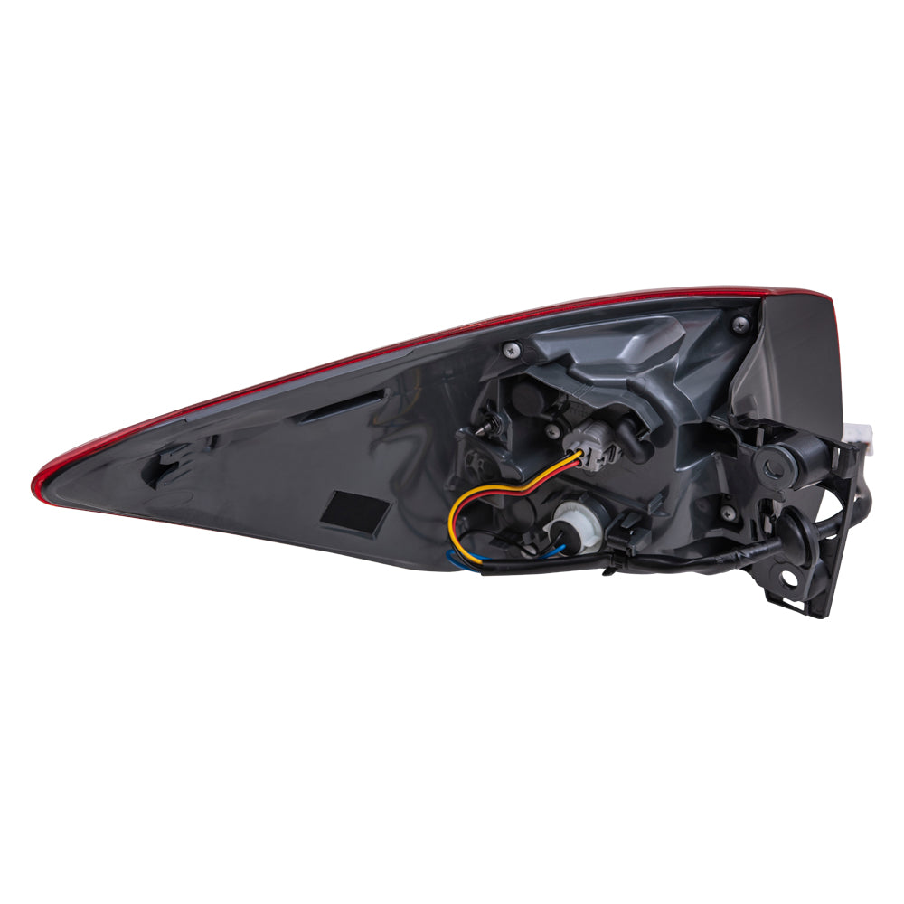 Brock Replacement Passenger Side Tail Light Assembly Quarter Mounted Compatible with 2017 Toyota Highlander/ 2017 Highlander Hybrid