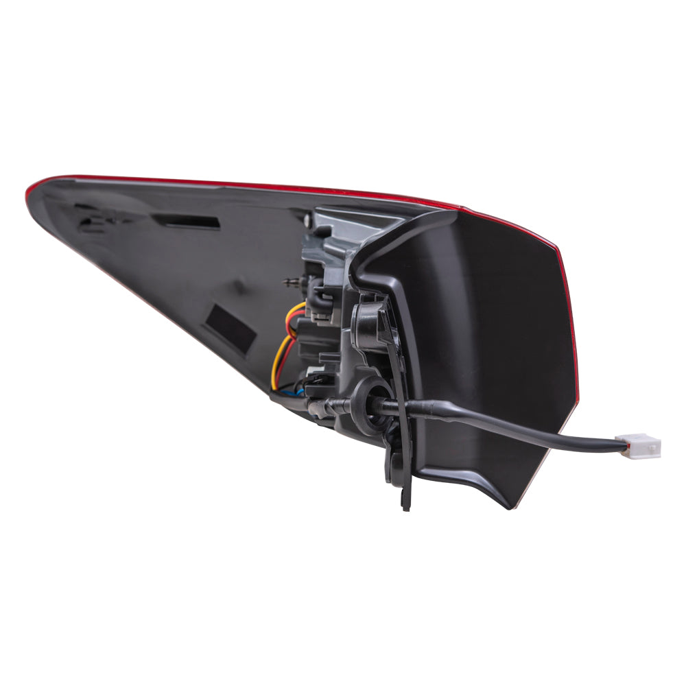 Brock Replacement Passenger Side Tail Light Assembly Quarter Mounted Compatible with 2017 Toyota Highlander/ 2017 Highlander Hybrid