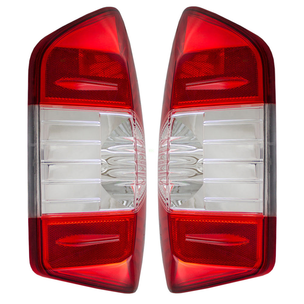 Brock Aftermarket Replacement Driver Left Passenger Right Combination Tail Light Assembly Set Compatible With 2014-2021 Toyota Tundra