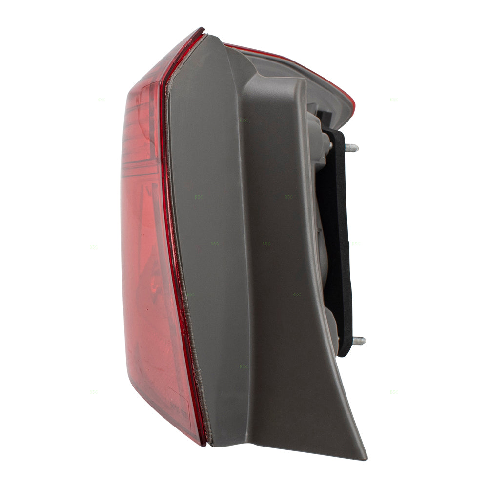 Brock Replacement Drivers Tail Light w/ LED Reverse Lamp Red Lens Compatible with 17-19 Corolla 8156002B10