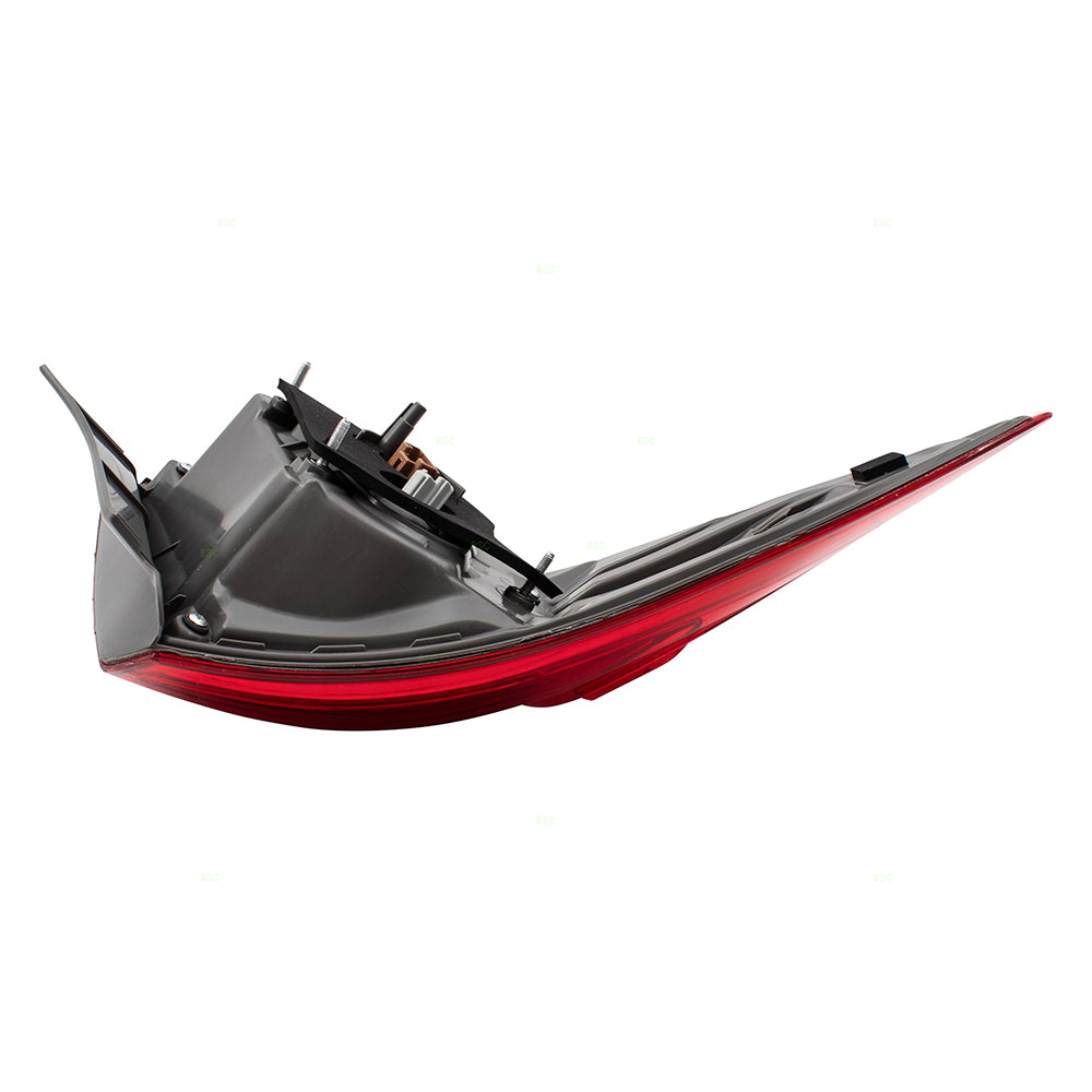 Brock Replacement Passengers Tail Light Red w/ Reverse LED Lamp Right Compatible with 17-19 Corolla 8155002B10