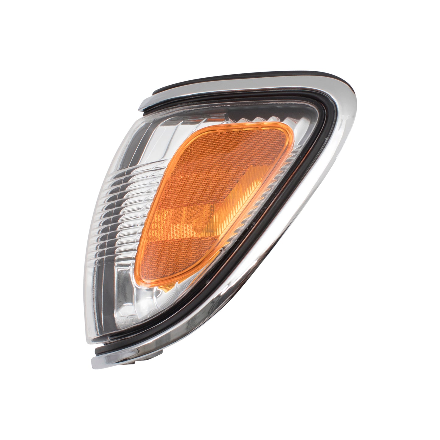 Brock Replacement Drivers Park Signal Corner Marker Light Lamp w/ Chrome Trim Compatible with 2001-2004 Tacoma Pickup Truck 8162004080