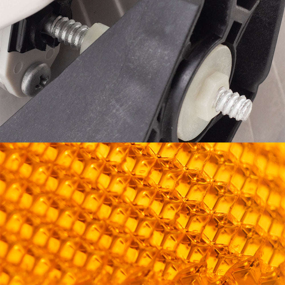 Brock Replacement Driver and Passenger Side Halogen Headlight Assemblies and Signal Light Assemblies 4 Piece Set Compatible with 2001-2004 Sequoia & 2004 Tundra Double Cab