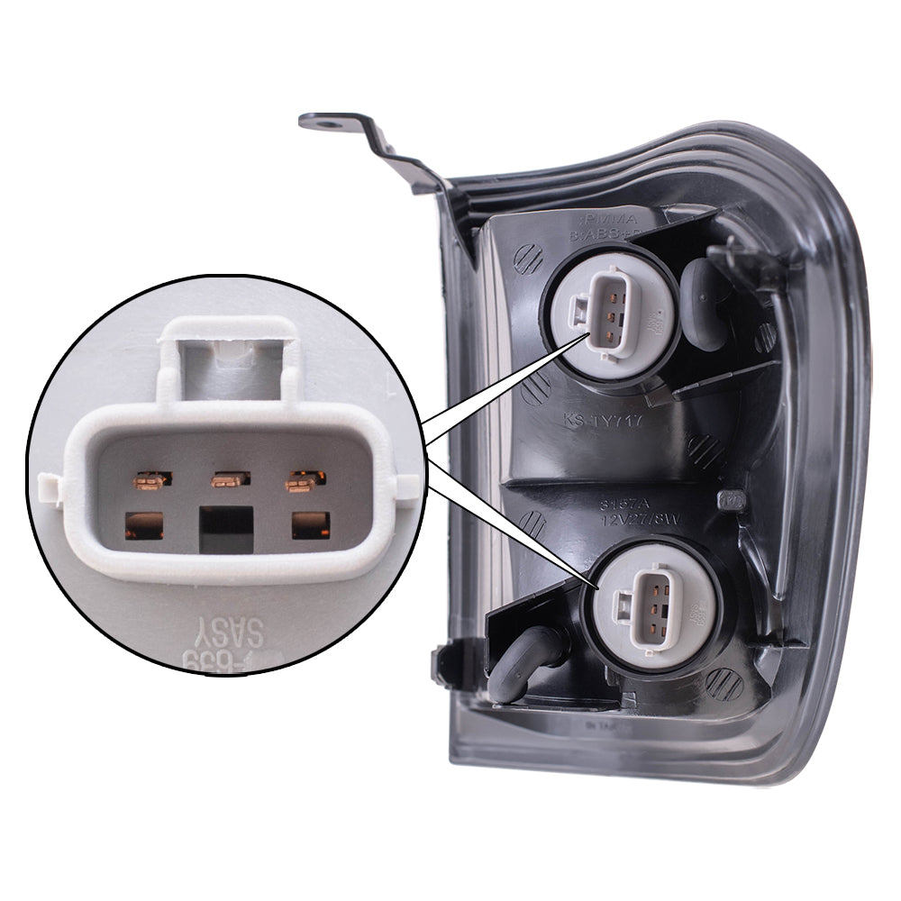 Brock Replacement Passenger Side Signal Light Assembly Compatible with 2001-2004 Sequoia & 2004 Tundra Double Cab