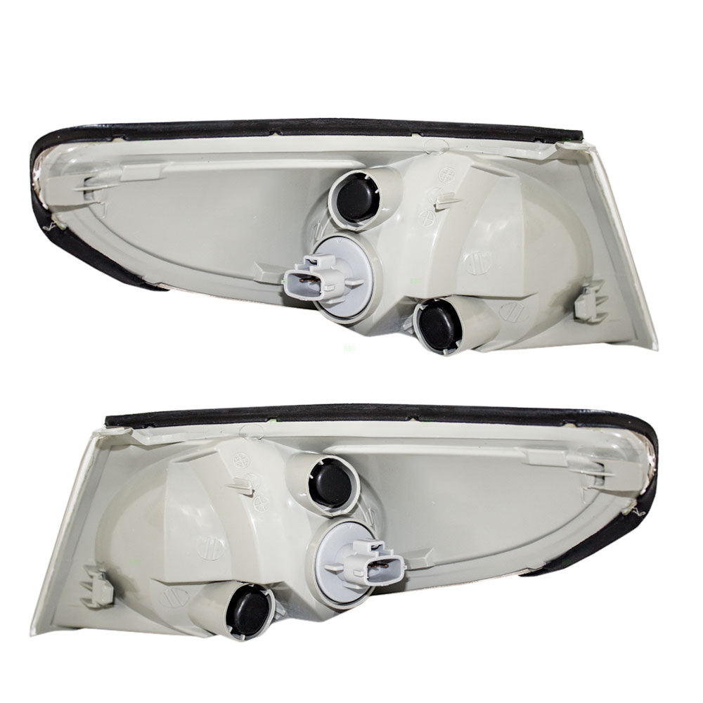 Brock Replacement Driver and Passenger Park Signal Corner Marker Lights Lamps Compatible with 2002-2003 Solara 81520-AA030 81510-AA030