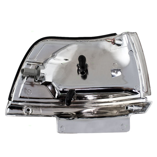 Brock Replacement Drivers Front Park Clearance Signal Marker Light Lamp Lens Compatible with 87-91 Camry 81620-32081