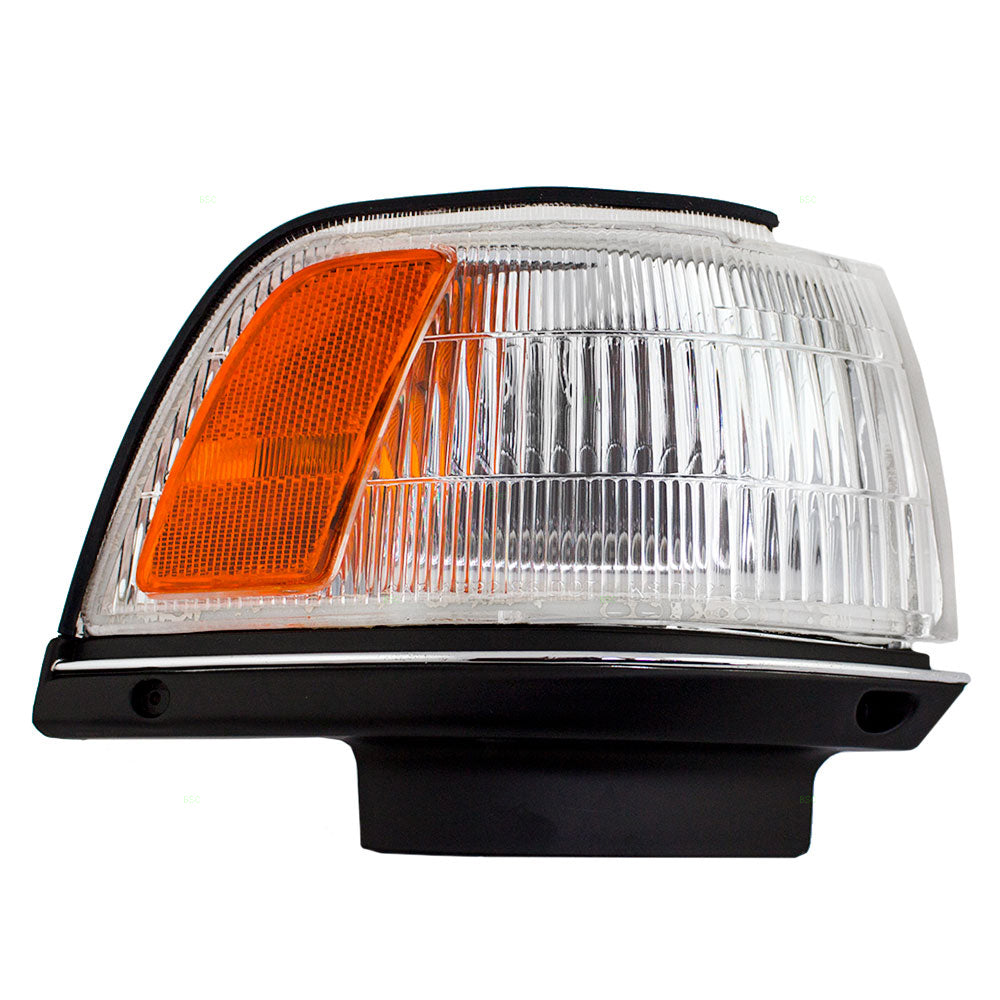 Brock Replacement Passengers Front Park Clearance Signal Marker Light Lamp Compatible with 87-91 Camry 81610-32081