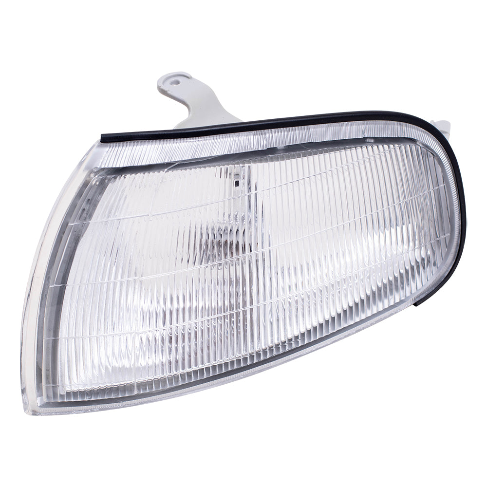 Brock Replacement Drivers Park Signal Front Marker Light Lamp Lens Compatible with 92-94 Camry 8162006010