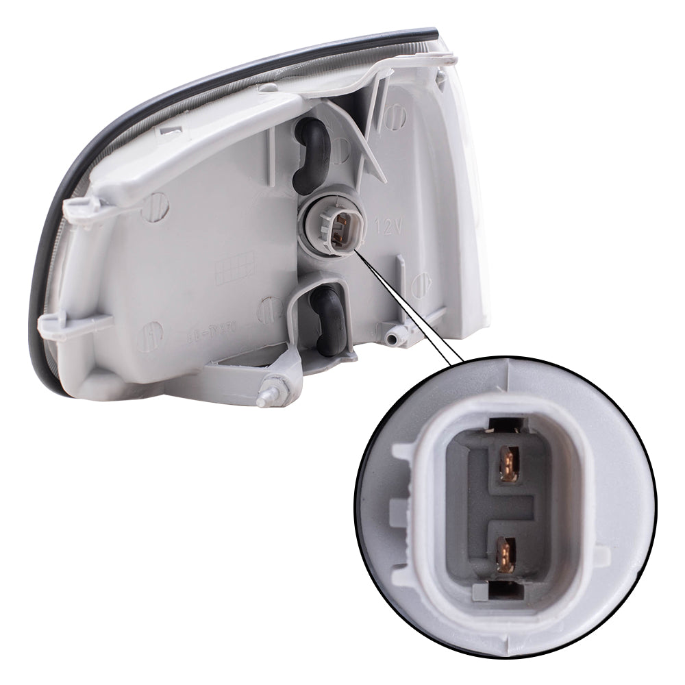 Brock Replacement Drivers Park Signal Front Marker Light Lamp Lens Compatible with 92-94 Camry 8162006010