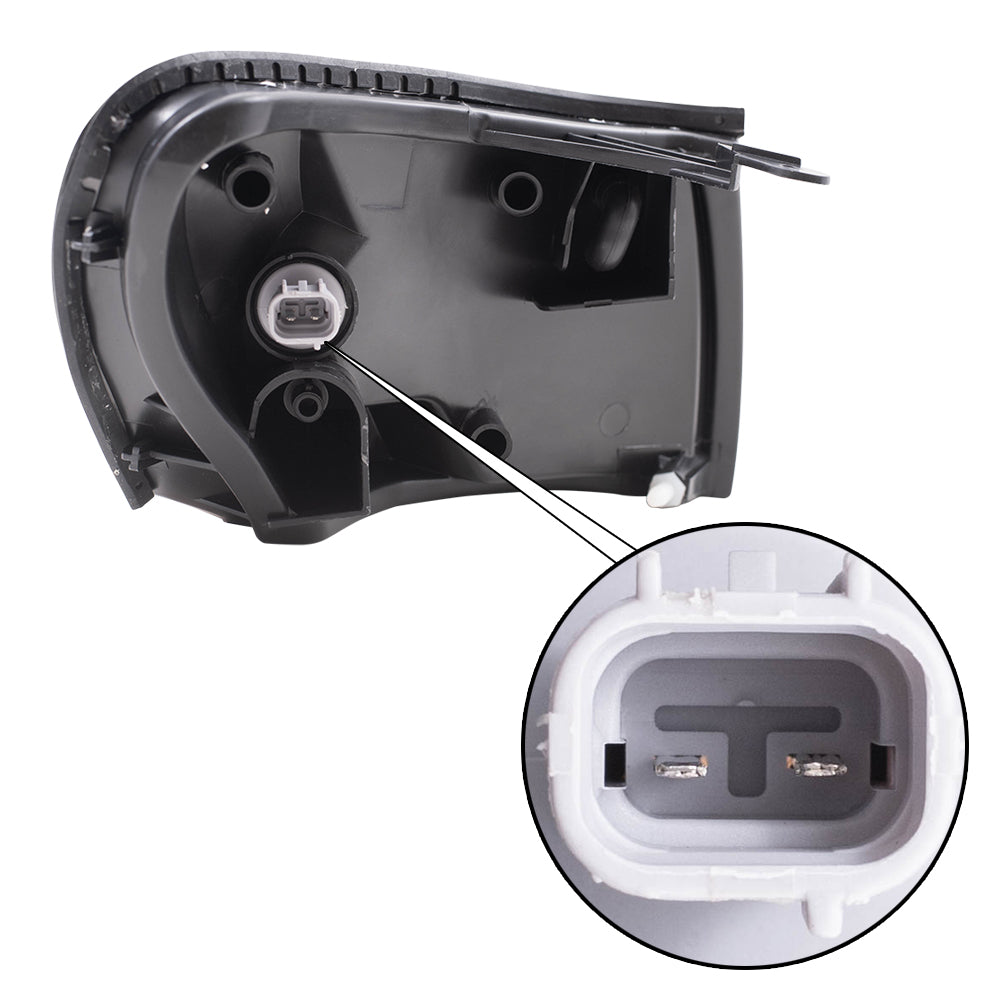 Brock Replacement Drivers Park Signal Corner Clearance Light Lamp Compatible with 1993-1997 Corolla 81620-12600