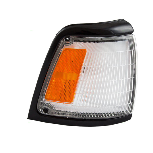 Fits Toyota Pickup Truck 92-95 Passenger Corner Signal Marker Light - Black Trim