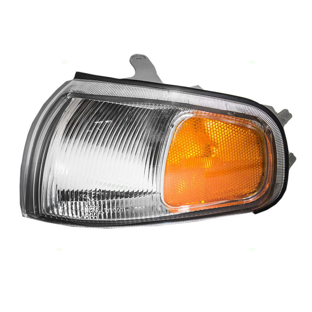 Brock Replacement Drivers Park Signal Corner Marker Light Lamp Lens Compatible with 1995-1996 Camry 81620-33030