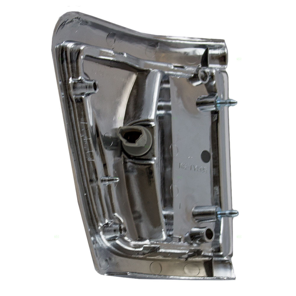 Fits Toyota Pickup Truck 92-95 Drivers Corner Signal Marker Light - Chrome Trim