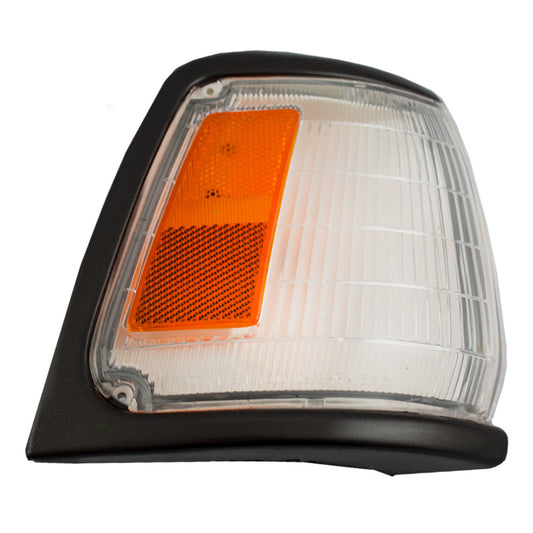 Fits Toyota Pickup Truck 89-91 Passengers Front Signal Marker Light - Black Trim